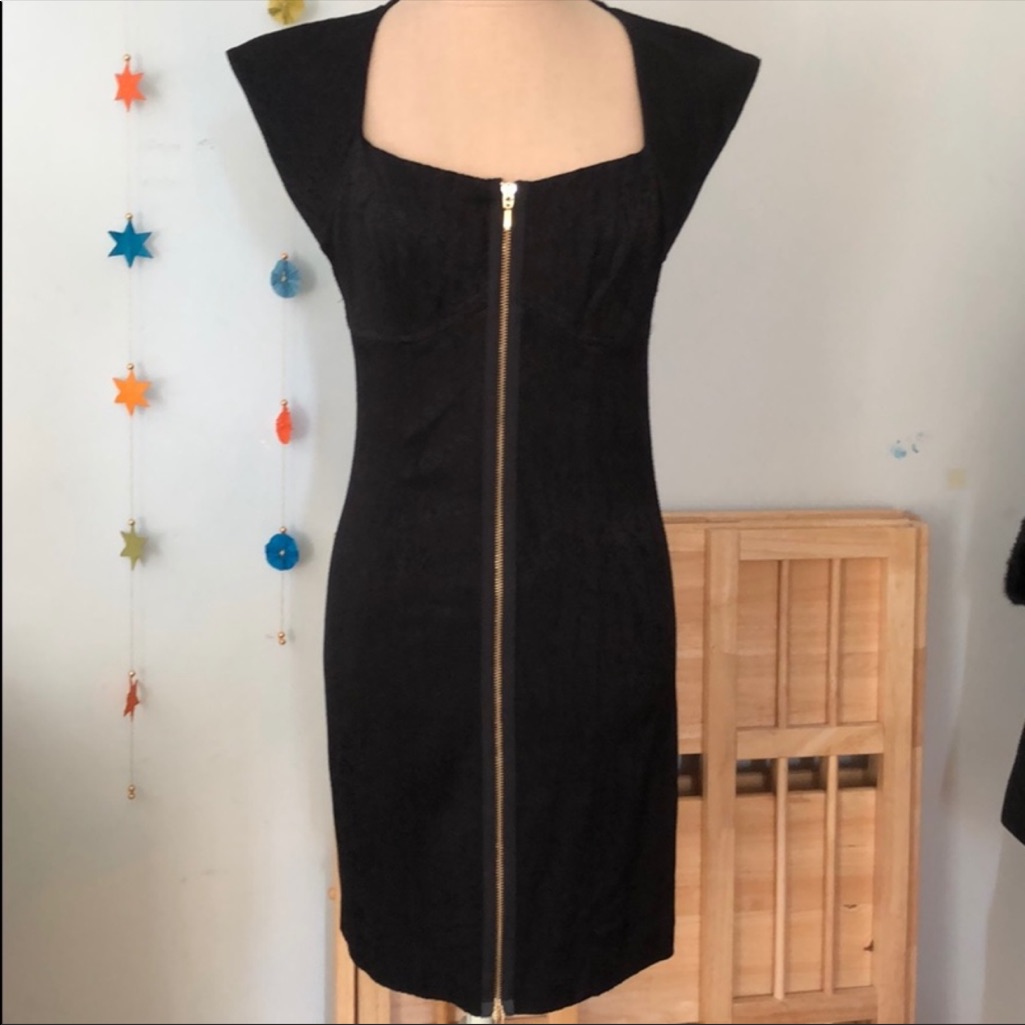 Reiss Dress Gold Zipper At Front. New.